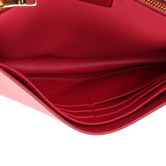 Prada Bow Wallet on Strap Saffiano Leather Small Pink - Picture 5 of 7